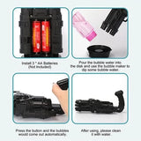 Electric Mini Gatling Bubble Gun